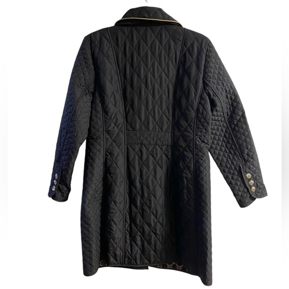 Chico’s black quilted barn chore jacket button front lightweight Medium - Picture 2 of 8